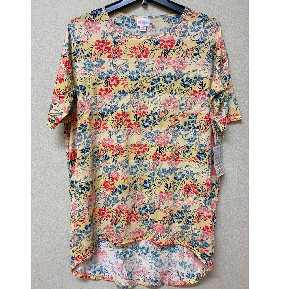 ⚡️FLASH SALE⚡️LuLaRoe Irma Tunic Striped Floral XS - Picture 1 of 4
